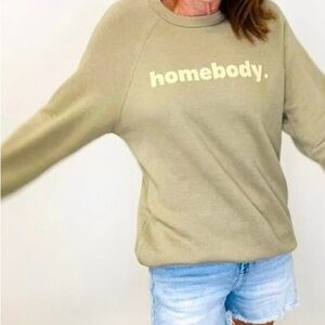 Bella Canvas Tan 'Homebody' Sweater